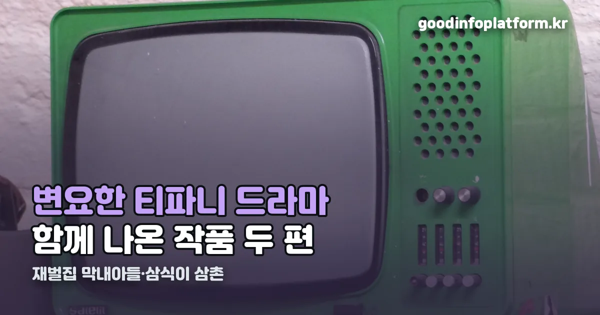 변요한 티파니 드라마 정리 썸네일