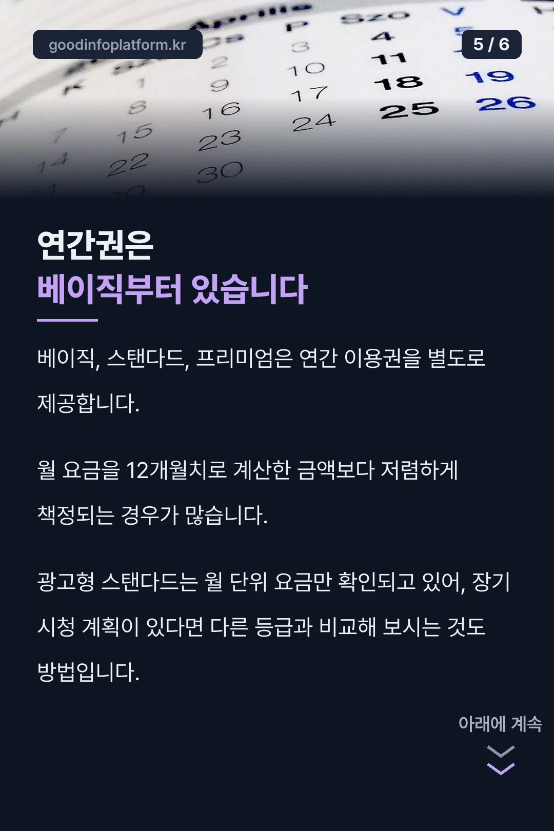 연간권 비교