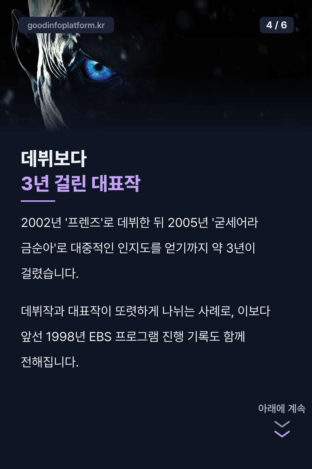데뷔와 대표작 경력