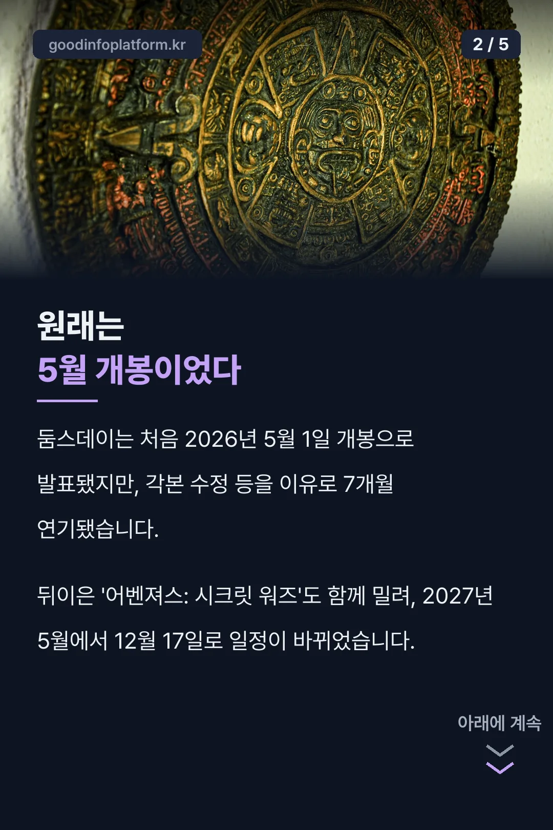 개봉 연기 이력